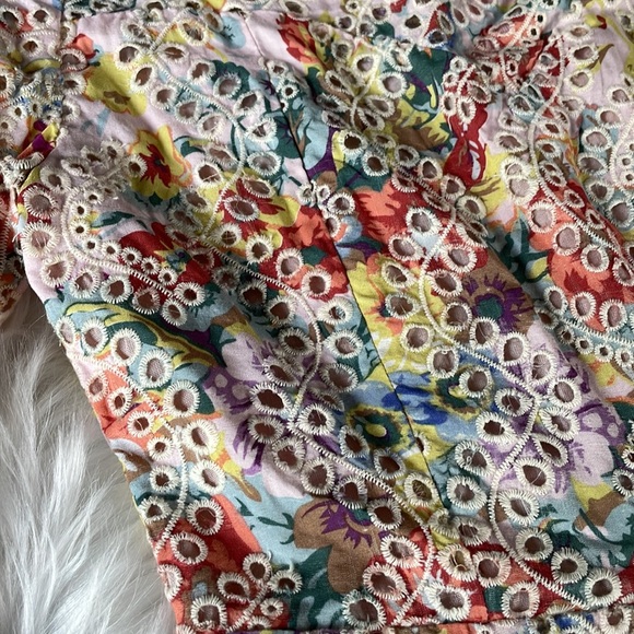 Entro floral eyelet lace romper EUC size Small - Picture 4 of 13